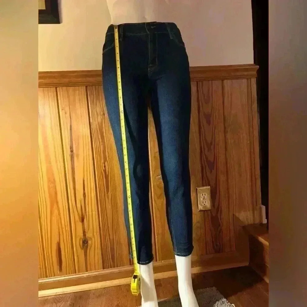 Old Navy sz 8 petite women’s super skinny ankle jeans, dark denim, see pics - Picture 3 of 7